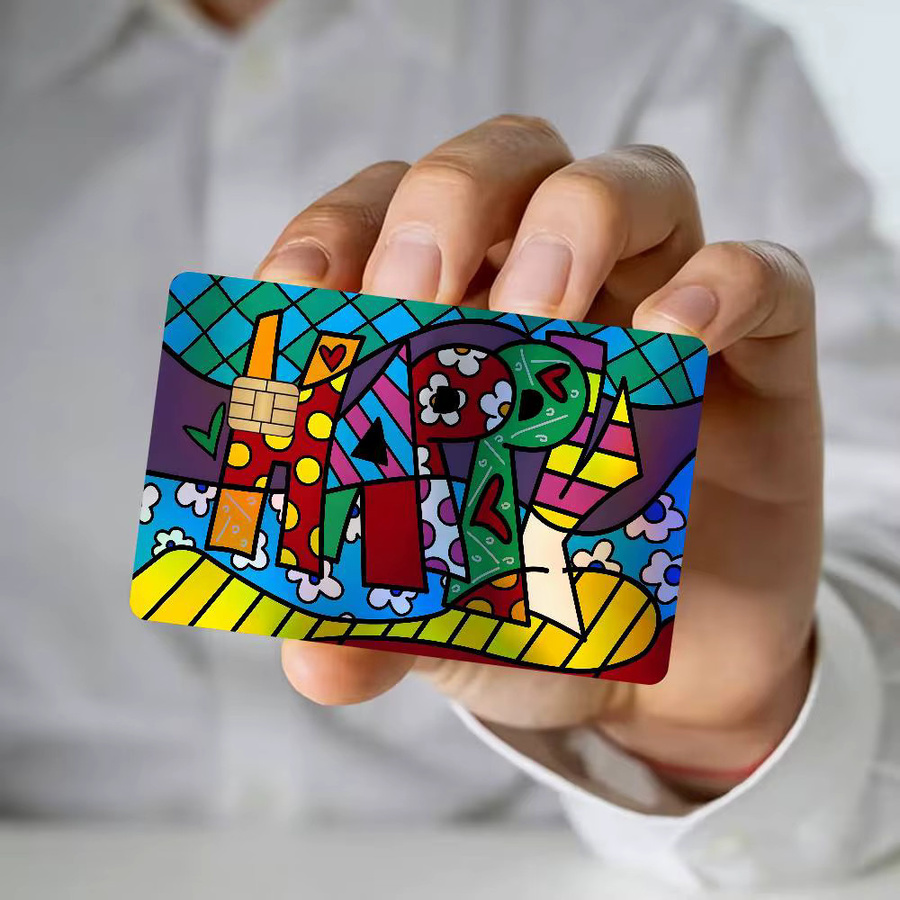 Britto Laser Glänzende Bankkarten-Aufkleber Wasserfest und Abnehmbar in Multicolour zur persönlichen Dekoration - Bild 5