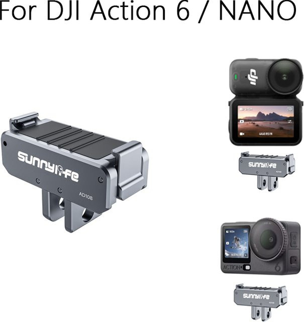 DJI Metall-Magnetadapter für DJI Osmo Action 6 und Nano mit Schnellverschluss - Bild 1