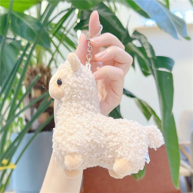 Alpaka Plüsch Anhänger, grau, Unisex - Bild 1
