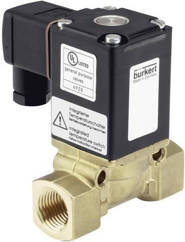 Bürkert Servogesteuertes Ventil 78723 0290 aus Edelstahl in Schwarz - Bild 1