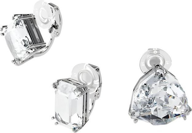 Swarovski Ohrclips, Weiß, Kristall, Damen - Bild 1