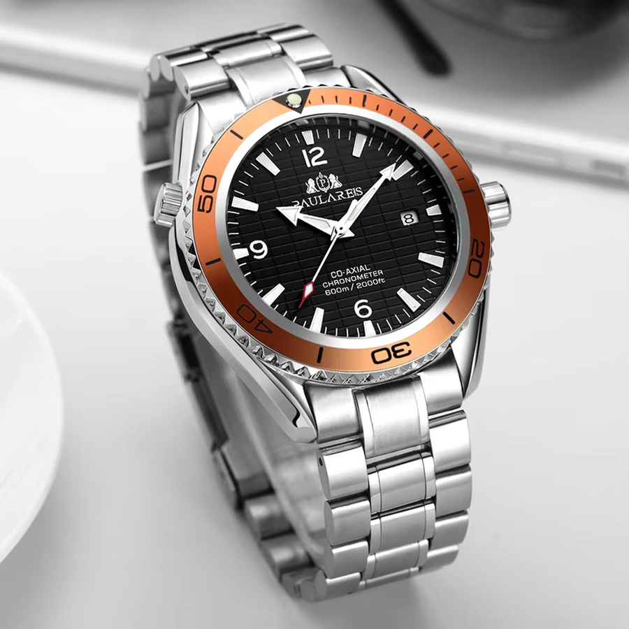 PAULAREIS P Armbanduhr Automatik, Edelstahl, Silber, Herren - Bild 3