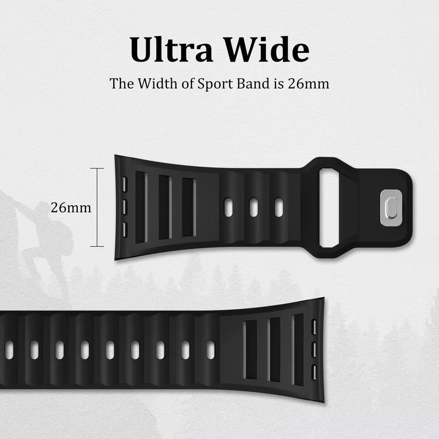 FancyWrist Smartwatch Band, Silikonarmband, PC + TPU-Gehäuse, Apple Watch Serie 11 10 Ultra 3/2 - Bild 2