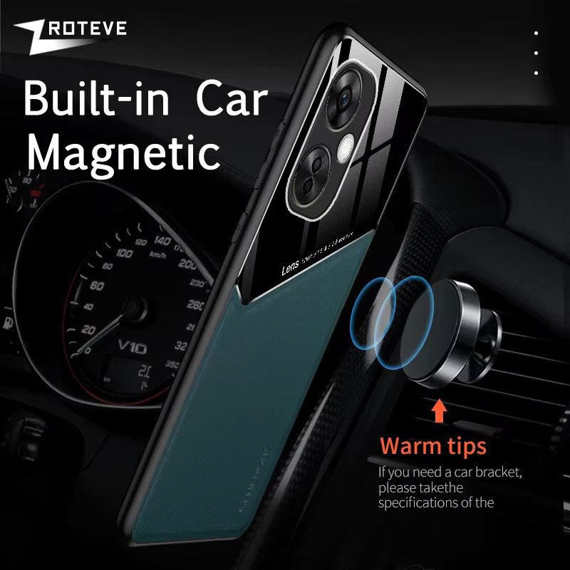 Zroteve Leder Textur Handyhülle für OnePlus Nord CE3 Lite und Nord 3 in Grün mit Soft Frame und PC-Abdeckung - Bild 6