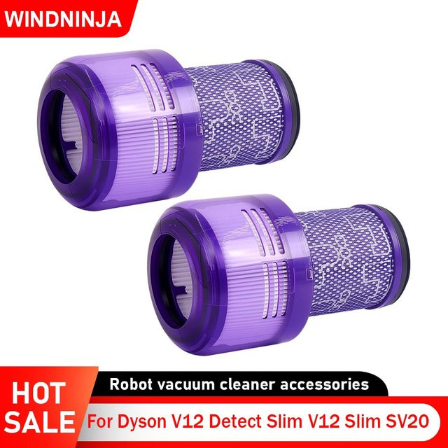 Waschbarer HEPA-Ersatzfilter für Dyson V12 Detect Slim und V12 Slim SV20 Akku-Staubsauger in Purple - Bild 1