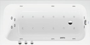 Duravit Whirlwanne Qatego Combi P in Weiß, rechteckig, Einbauversion, B/T: 150 x 75 cm - Bild 1