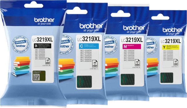 Brother LC-3219XL Tintenpatronen Multipack für Inkjet-Drucker in Schwarz, Cyan, Magenta und Gelb - Bild 1
