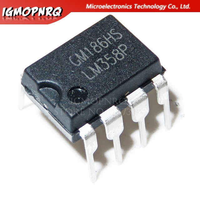 20 Stück LM358 LM358P DIP-8 Operationsverstärker Dual Op-Amp in Schwarz - Bild 1