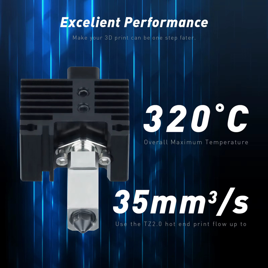 Bambu Lab Bi-Metall Heatbreak V2 Hotend Upgrade für P1S, P1P und X1C mit Düse und Thermistor in Silber - Bild 2