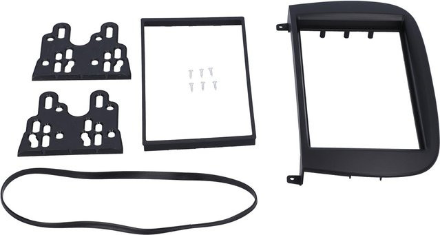 Fishine 2DIN Stereo Radio Blende Rahmen Ersatz für Mercedes Benz SL-Klasse R230 und G-Klasse G500 G55 in Schwarz - Bild 1