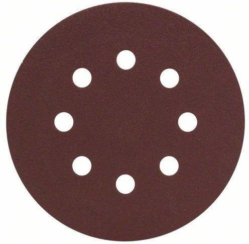 Bosch Schleifblatt-Set für Exzenterschleifer, Körnung 120, Durchmesser: 125 mm, 25 Stück, ungelocht, universell für Holz, Metall und Farbe - Bild 1
