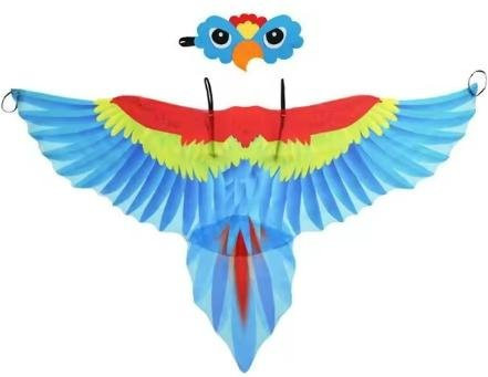 Papageienflügel Umhang, Kostüm, Blau, One Size - Bild 1
