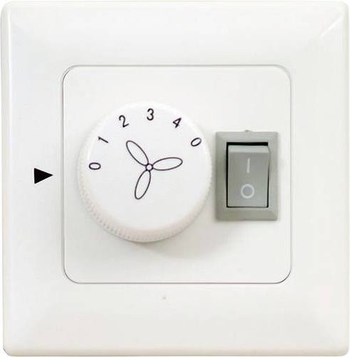 CasaFan Deckenventilator-Wandschalter in Weiß als Aufputz-Kombischalter aus Kunststoff - Bild 1