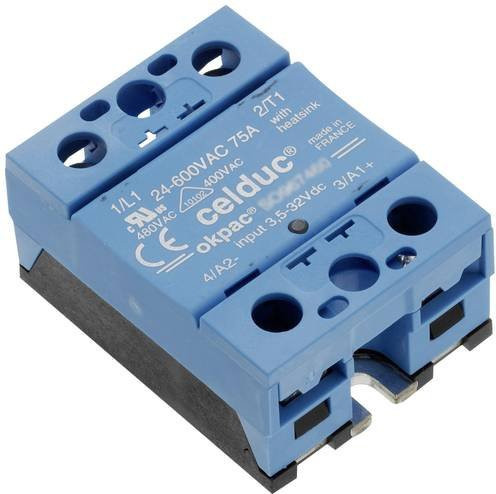 Celduc Halbleiterrelais SO885960-1LD12 in Blau mit 50A und einer maximalen Schaltspannung von 690 V/AC - Bild 1
