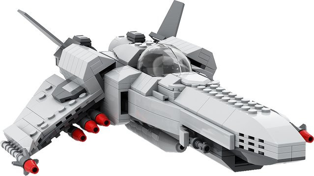 Gobricks MOC Caprican Viper Battlestar Galactica, Ziegel Schiff Flugzeug, Baustein Set - Bild 1