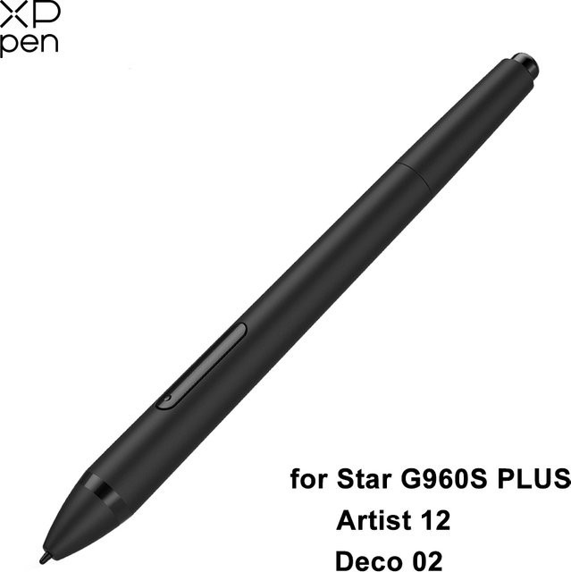 XP-Pen PH02 Power Stylus mit 8192 Druckstufen in Schwarz für Star G960S PLUS, Artist 12 und Deco 02 - Bild 1