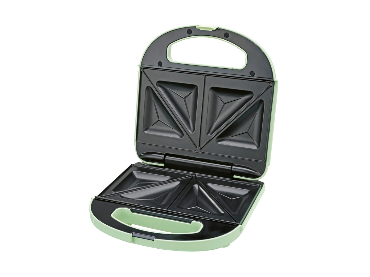 SILVERCREST Sandwichmaker SSWM 750 C3 in Grün mit Kabelaufbewahrung - Bild 2