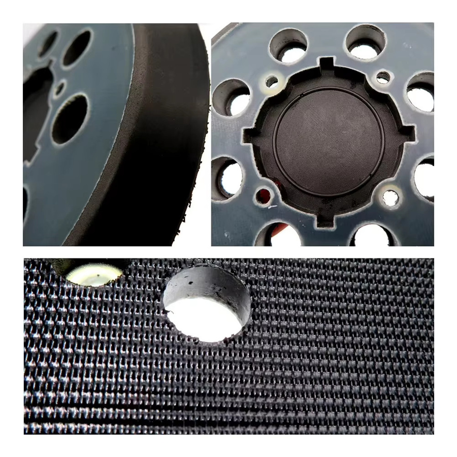Stützteller mit 8 Löchern für Exzenterschleifer DWE6423 DWE6421 DWE6421K, Durchmesser: 125 mm - Bild 3