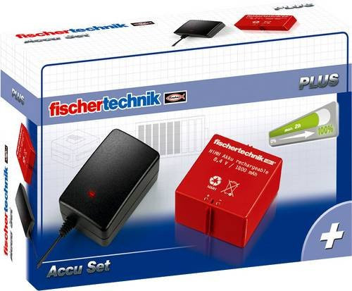 Fischertechnik 34969 PLUS Accu Set Elektronik mit Ladegerät in Rot ab 7 Jahren - Bild 1