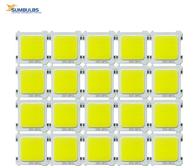 20 Stück Integrierte COB LED Set mit 5W und 3V in Weiß und Gelb für Spotlight-Röhrenleuchten und Campinglampen - Bild 1