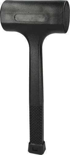 KS Tools Rückschlagfreier Schonhammer aus Gummi und Fiberglas in Schwarz, 1720g - Bild 1