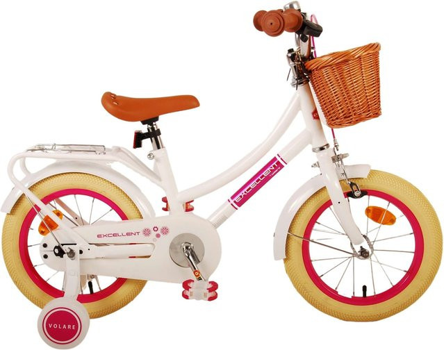 VOLARE Excellent Kinderfahrrad, 14 Zoll, weiß - Bild 1