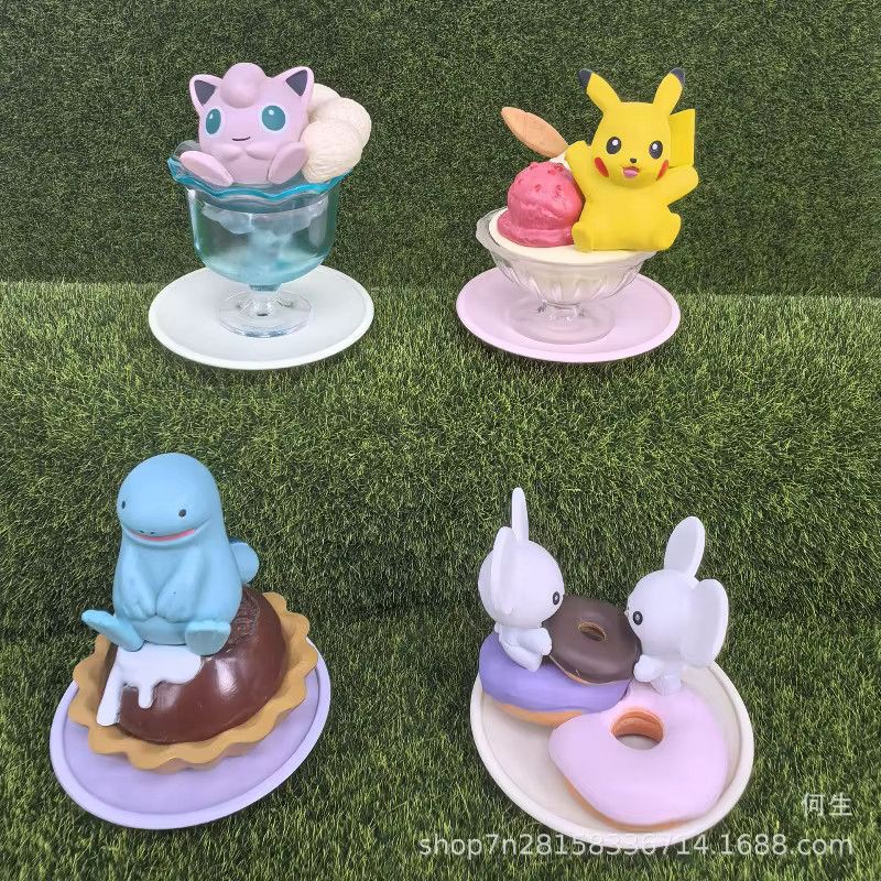 Pokemon Yummy Sweets Macot 6 Blindbox Eisbecher Anime-Figur zum Sammeln - Bild 4