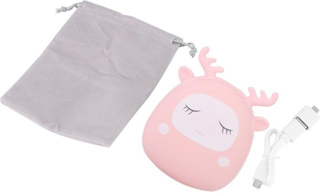 Wosawe 2-in-1 USB-Lade-Handwärmer und Mini-Powerbank in Pink - Bild 1