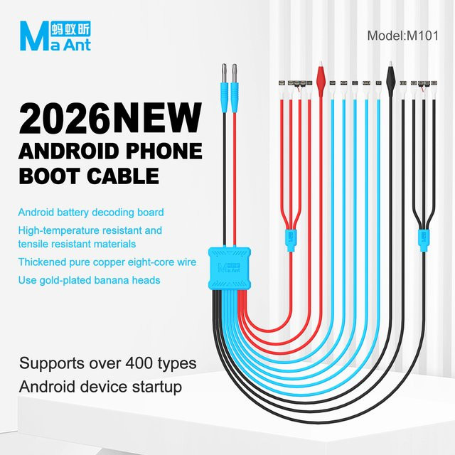 MaAnt M101 Android Power Boot Kabel für Huawei und Xiaomi sowie über 400 Android Modelle zur Motherboard Reparatur in Multicolour - Bild 1