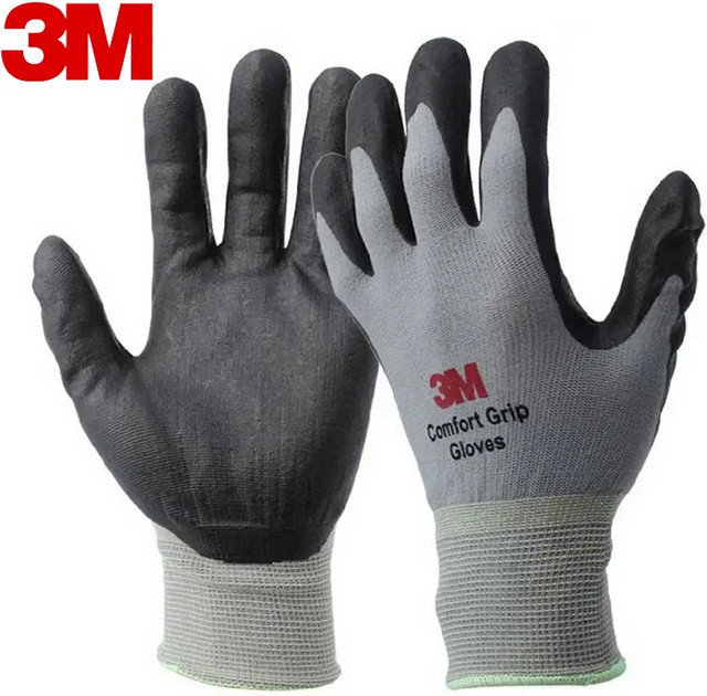 3M Arbeitshandschuhe aus Nitril in Grau, verschleißfeste und rutschfeste Arbeitssicherheitshandschuhe - Bild 1