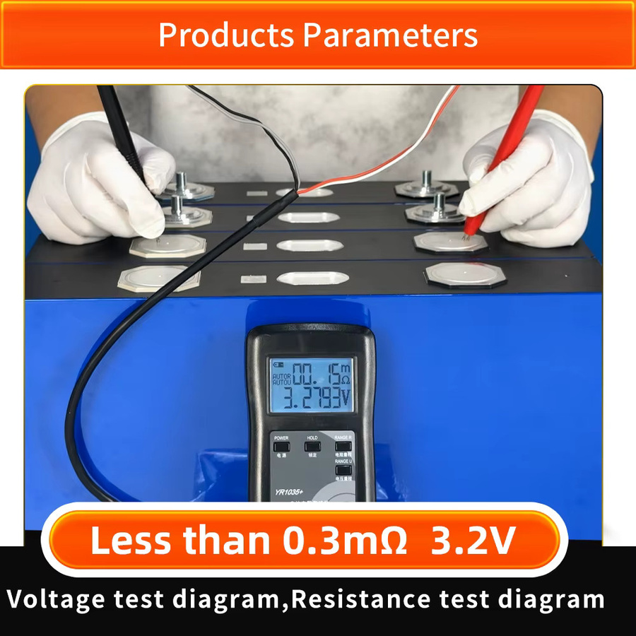 Fullfutura LiFePO4 Batterie 3,2V 650Ah mit Klasse A Lithium-Eisenphosphat-Zellen und integriertem Explosionsschutz in Blau für DIY-Montage in 12V/24V/48V/96V Systemen für Camping, Outdoor und Marine-Motoren - Bild 3
