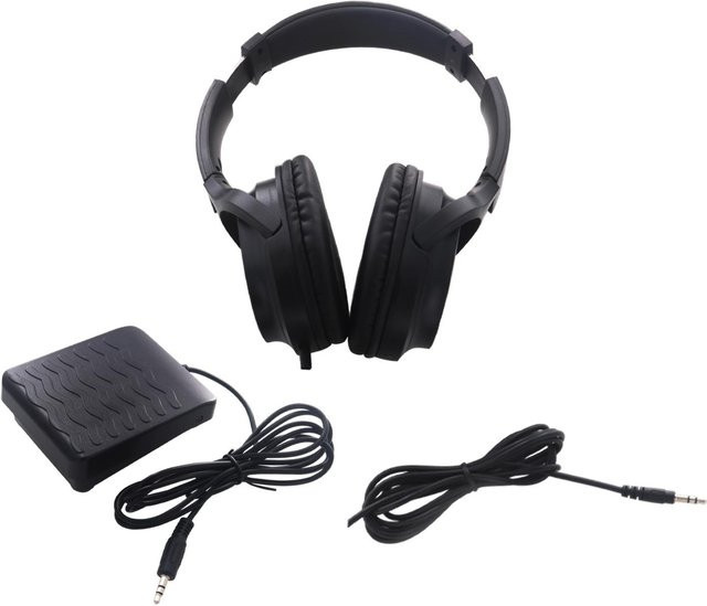 Binchi Outdoor Product Elektrisches Klavier Set mit Sustain-Pedal und schwarzen Over-Ear-Kopfhörern mit 3,5-mm-Klinke und USB-C - Bild 1