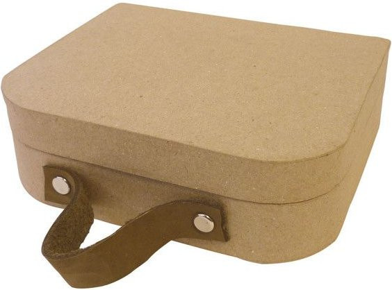 Koffer aus Karton von Graine créative in Braun, Höhe: 16 cm - Bild 1
