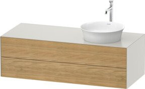 Duravit Waschtischunterschrank White Tulip in White, Breite: 130 cm, Tiefe: 55 cm, Höhe: 40,8 cm - Bild 1