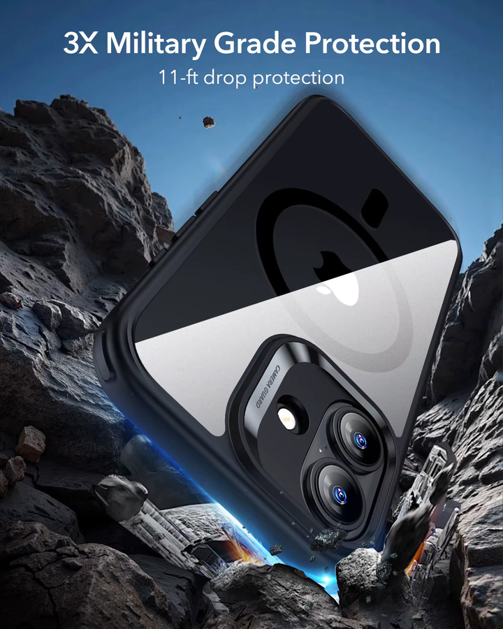 ESR Magnetische Handyhülle mit Kamerasteuerung für iPhone 17, 17 Pro und 17 Pro Max in Schwarz oder Weiß mit militärischem Schutzgrad - Bild 4
