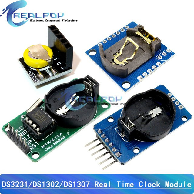 REALPOY DS3231 DS1302 RTC Echtzeit-Uhr Modul mit AT24C32 I2C Speicher für Raspberry Pi - Bild 1