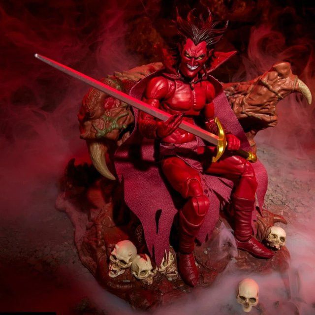 Marvel Legends Mephisto Throne Of Hell Actionfigur in Rot als Desktop-Ornament für Sammler - Bild 1
