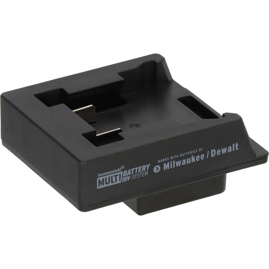 Brennenstuhl Adapter für Milwaukee und DeWalt Akkus im Multi Battery 18V System, Schwarz - Bild 2