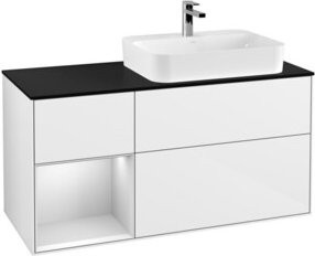 V&B Waschtischunterschrank Finion in Weiß lackiert, Breite: 120 cm, Tiefe: 50,1 cm, Höhe: 50,1 cm - Bild 1