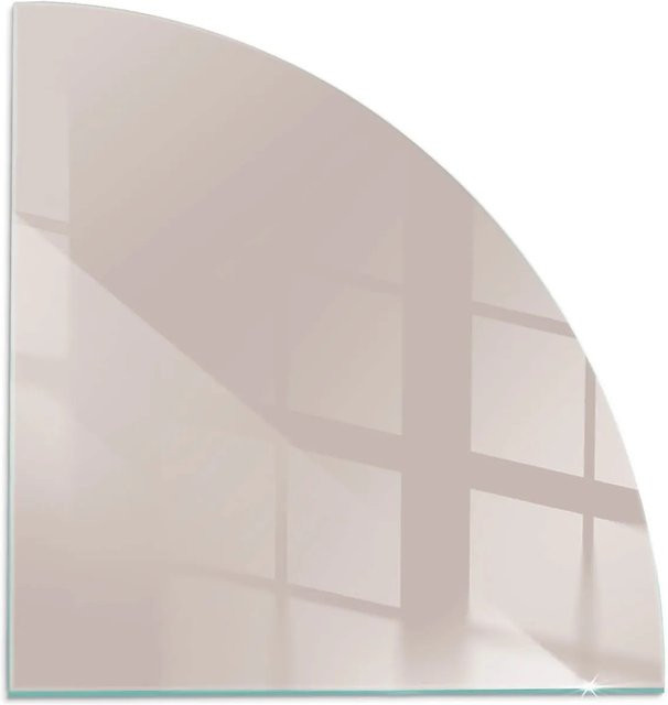 Tulup Funkenschutzplatte aus Glas für Kamin und Öfen, Farbe: Beige, B/T: 100 x 100 cm - Bild 1