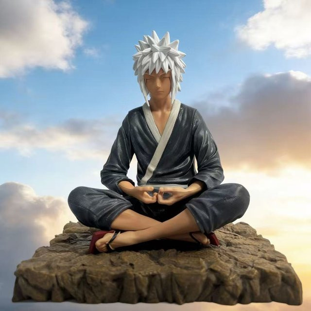 Bandai Naruto Jiraiya Actionfigur, Sitzende Pose, 15cm - Bild 1
