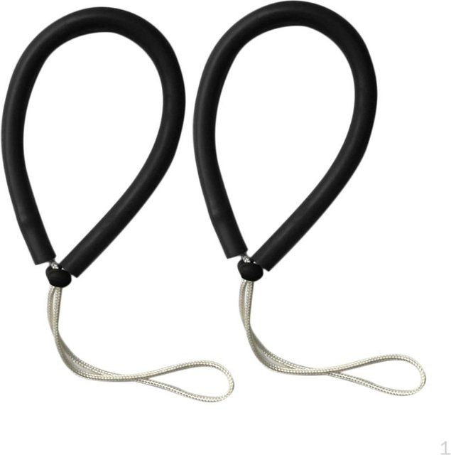 2er-Pack Hobbies mall Tauchen Taschenlampe Handschlaufe Lanyard Sicherheit Kamera Griff Seil, schwarz - Bild 1