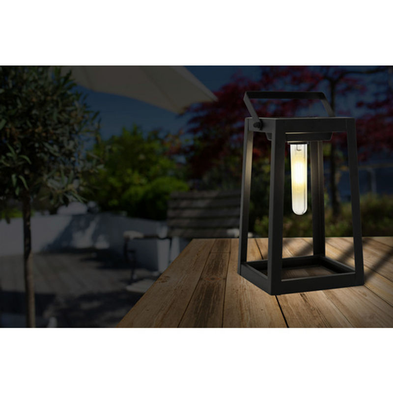 Näve LED-Deko-Solarleuchte Schwarz mit Aufhängung, Höhe: 25,5 cm - Bild 3