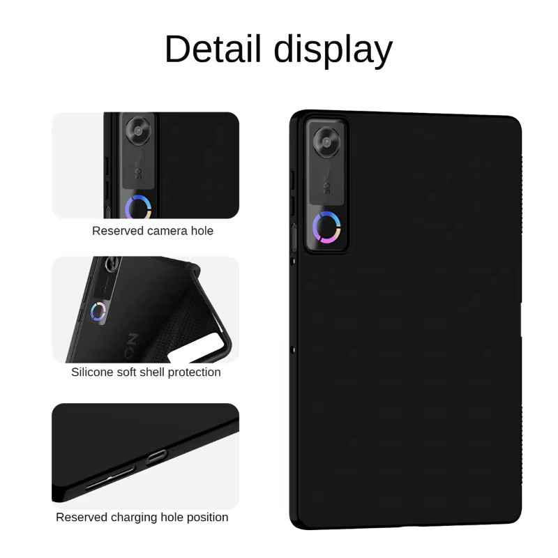 Silikon TPU Schutzhülle für Lenovo Legion Y700 2026 8,8 Zoll 5. Generation TB323FU in Schwarz - Bild 4