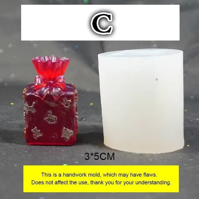 Silikonform Weihnachten Geschenkbox für Epoxidharz und Schmuckherstellung - Bild 3