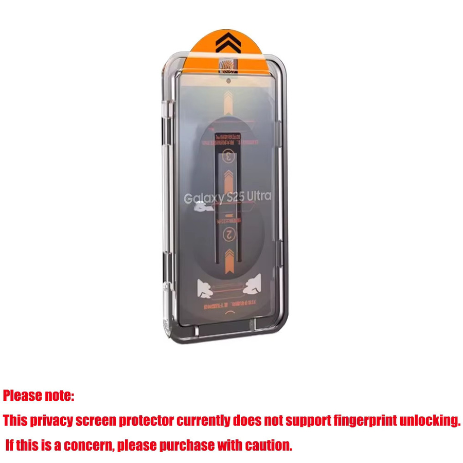 Sichtschutz-Displayschutzfolie aus gehärtetem Glas für Samsung Galaxy S26 Ultra S25 Ultra S24 S23 S22 A56 A55 A36 A52 A07 A17 Android Transparent - Bild 1