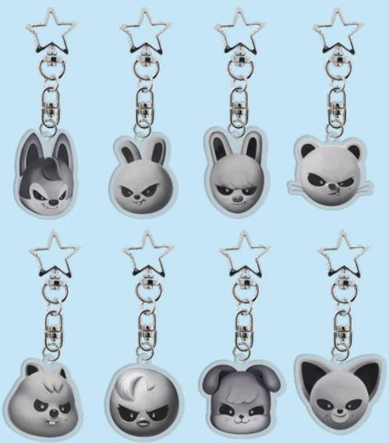 Stray Kids SKZOO Evil Acrylic Keyring Jiniret, gray, Limitierte Edition - Bild 1