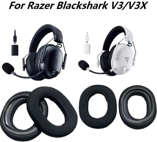 Razer Original-Ersatzohrpolster für BlackShark V3 Hyperspeed und BlackShark V3X Headsets - Bild 1