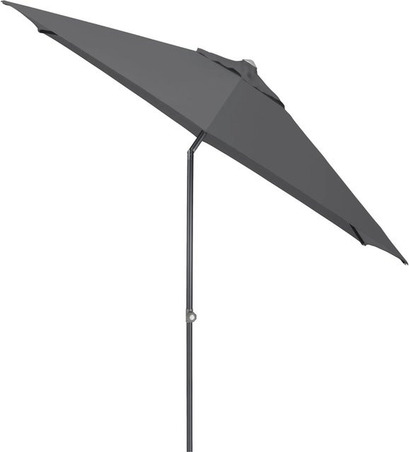 Kettler Marktschirm Easy Push in Anthrazit mit UV 50+ Schutz und Aluminiumgestell, Durchmesser: 300 cm, Höhe: 250 cm - Bild 1