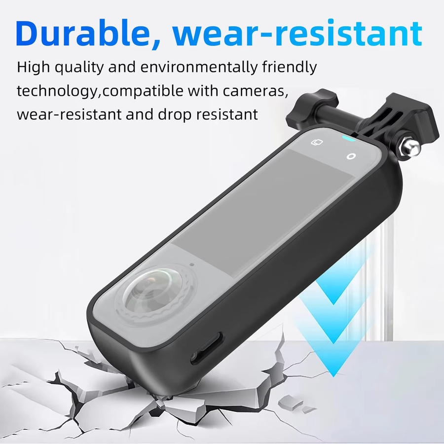 Insta360 Schutzrahmen für Insta360 X5 Aufprallschutz-Gehäuse aus PC-Kunststoff in Schwarz - Bild 4
